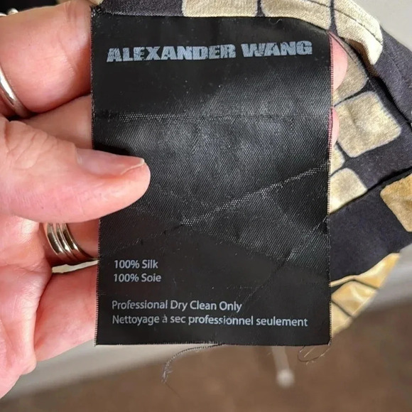Alexander Wang Silk Razor Back Tank Size Large - Picture 4 of 5